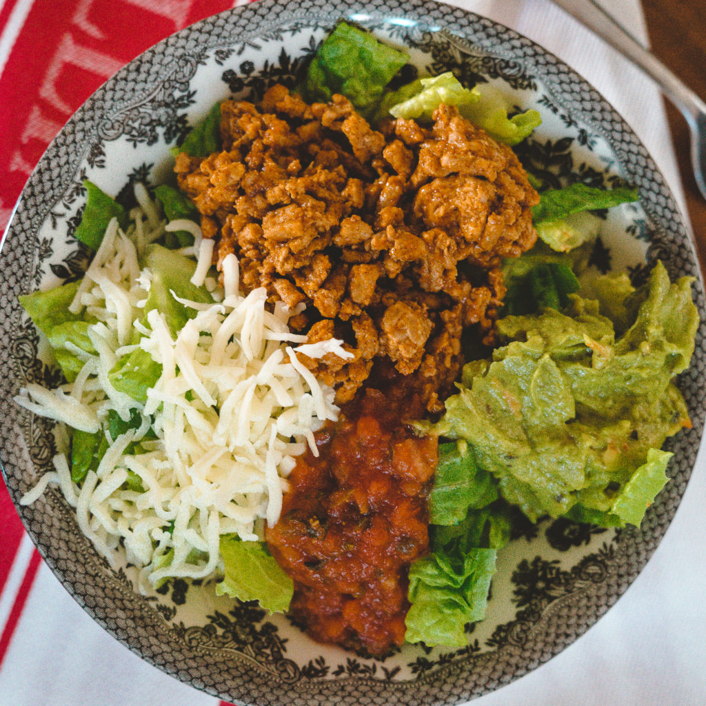 Easy Taco Salad Meal Prep Bowls, Recipe