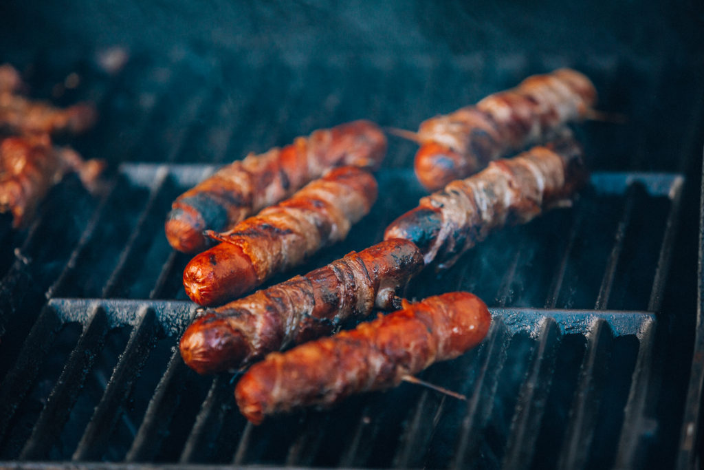 How To Make BBQ Bacon Wrapped Hot Dogs