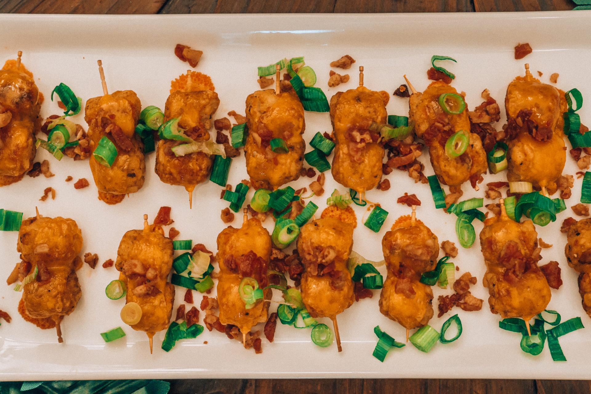 The Easiest Appetizer: Loaded Tater Tot Bites