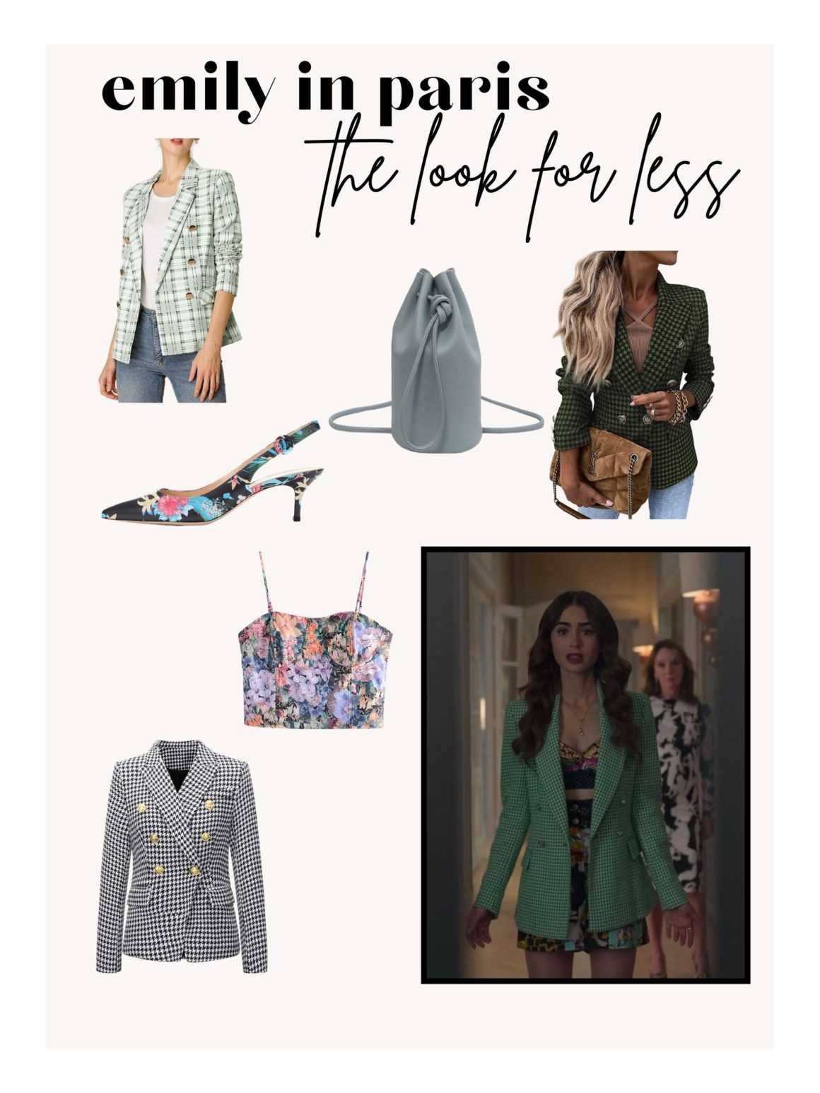 The Look For Less: Emily in Paris Fashion on