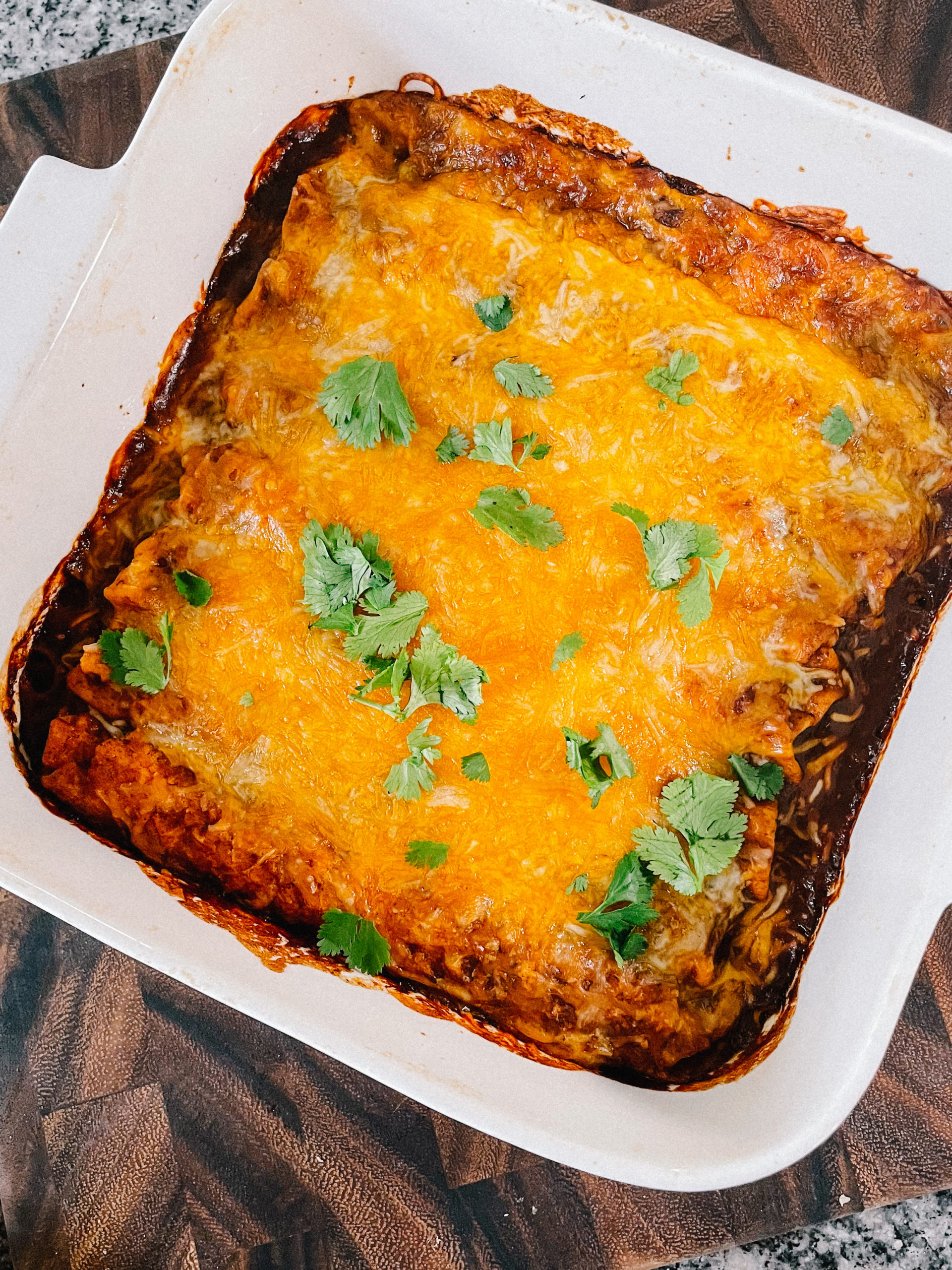 THE EASIEST LAST MINUTE lazy enchiladas