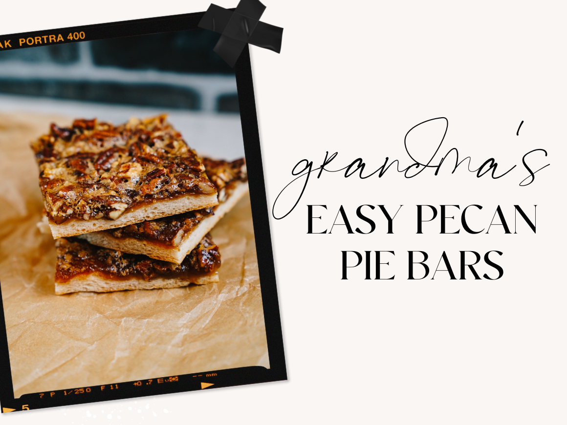 Grandma Bev s Easy Holiday Crescent Pecan Pie Bars