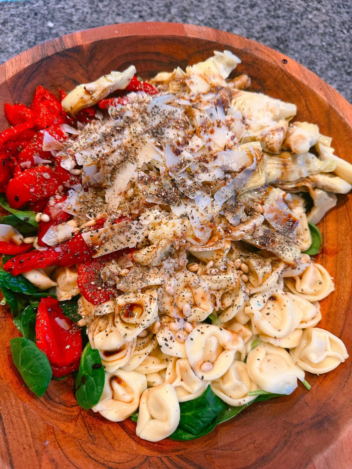 Easy Summer Spinach Tortellini Salad Recipe