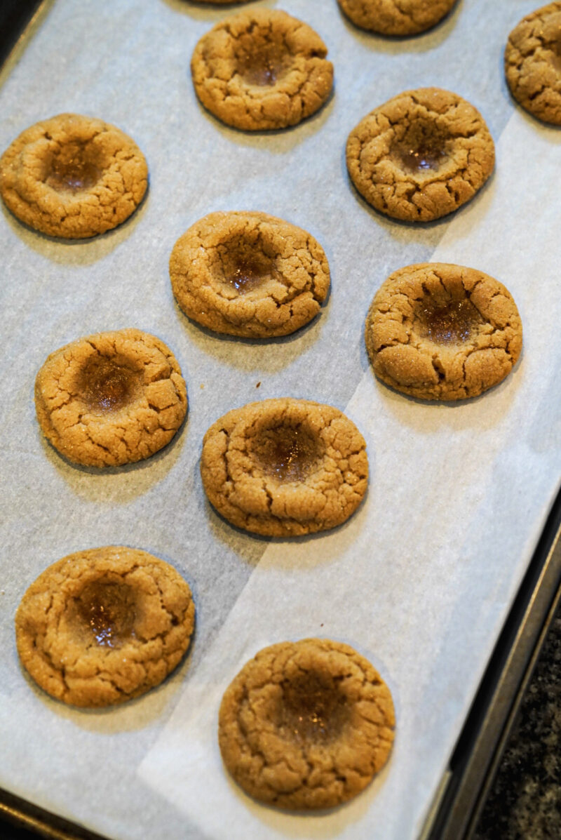 Chocolate Peanut Butter Thumbprint Cookies How to Make Them