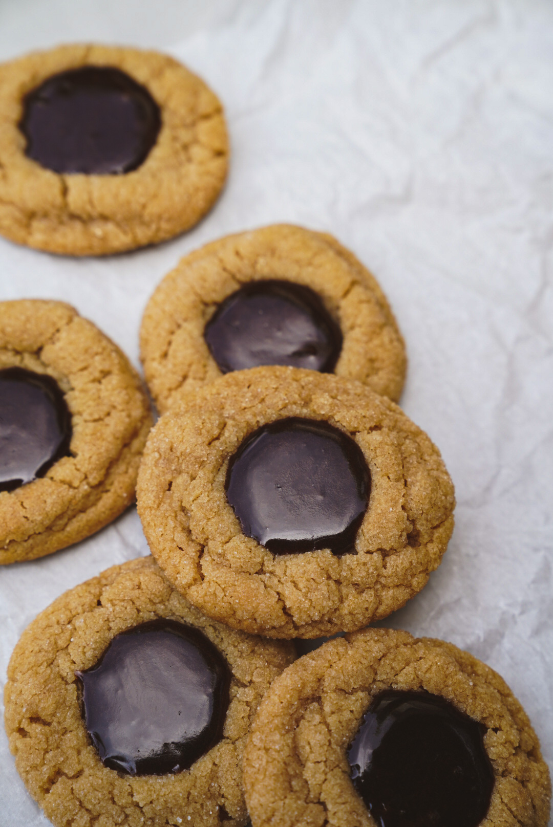 Chocolate Peanut Butter Thumbprint Cookies How to Make Them
